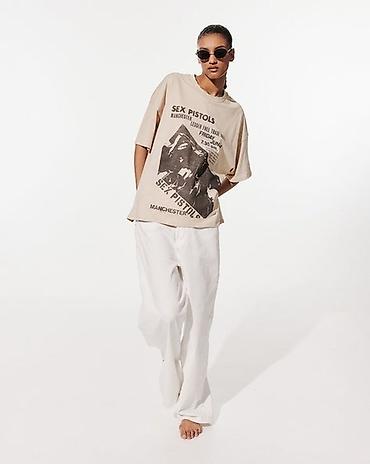 футболка acdc bershka: Футболка унисекс с принтом Sex Pistols Покупалась в Германии в H&M — 2