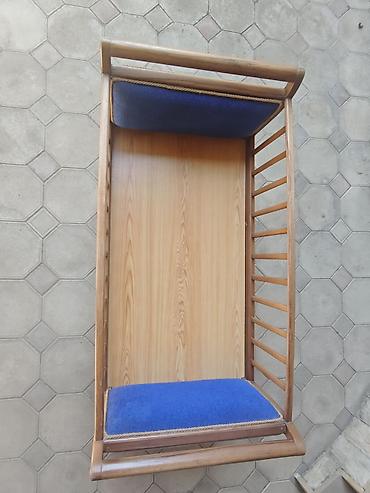 beşik içi: Taxta beşik/uşaq çarpayısı - Material: tamamilə ağacdan hazırlanıb — 2