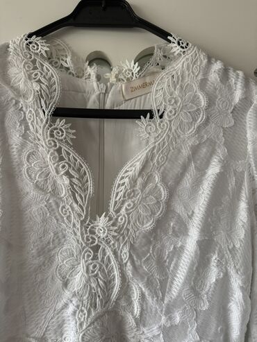 Ziyafət donları: ZIMMERMANN ağ krujeva don - Rəng: qar kimi ağ - Material: incə — 3