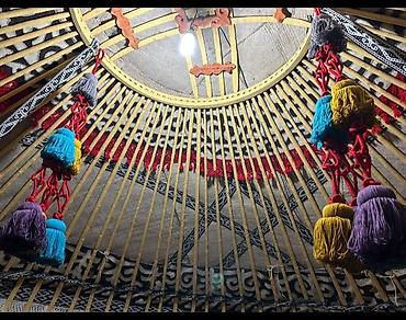 Аренда юрт: Аренда юрты, Каркас Деревянный, 85 баш, Стол, Посуда, С полом — 10