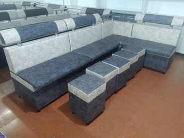 Кухонные мягкие уголки: Уголок кухонный, 2.5х1.5, 190х90, 5 пуфик, доставка есть, рассрочки — 8