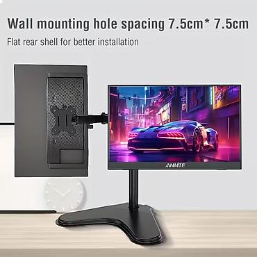 monitor stand: ANMITE 15.6" portativ monitor - Ekran: 15.6 düym, IPS panel - Həll — 6