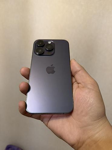 Apple iPhone: IPhone 14 Pro, Б/у, 128 ГБ, Deep Purple, Защитное стекло, 87 % — 4