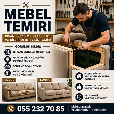 Mebel xidmətləri: Mebellərin təmiri, bərpası Ünvandan götürmə — 1