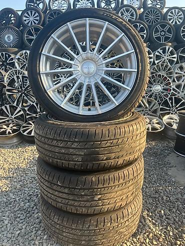 disk ve tekerler type 1: R-18 disk təkər ideal vəziyyətdə 5×114,3 təzə kimi barterdə var — 4