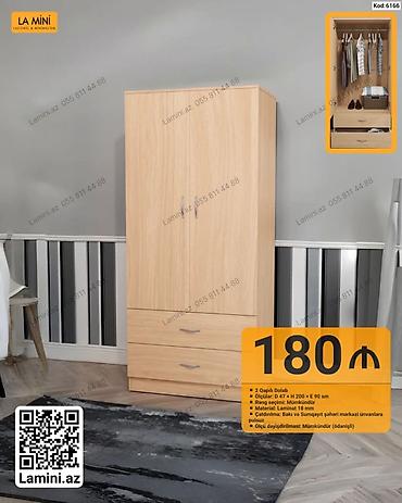 t winner: 2 qapılı geyim dolabı - Ölçülər: Dərinlik 47 sm × Hündürlük 200 sm × — 1