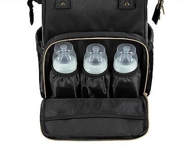 cetti patike: KikkaBoo Torba za mame Siena premium black/gold Šifra proizvoda: KKB2 — 2