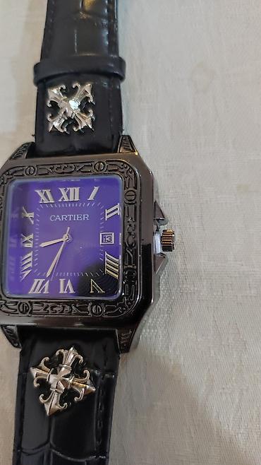 xaç: Yeni, Qol saatı, Cartier, rəng - Qara — 2
