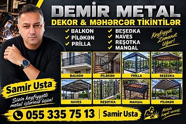 polikarbonat dam örtükləri: Cam Balkon, Duş Kabina, Aliminum qapi pencere hazirlanmasi zövgle — 2