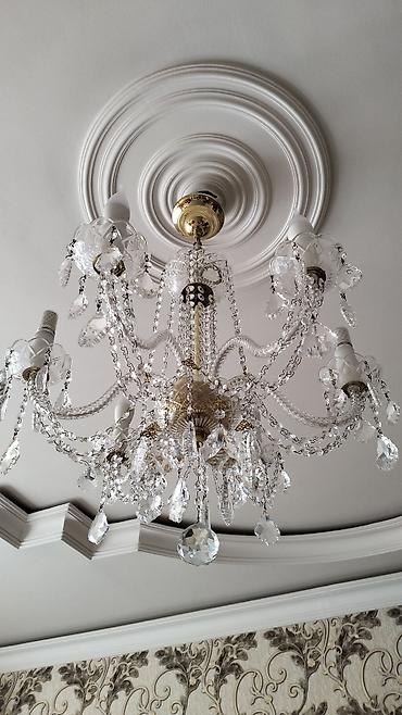 Çılçıraq, 6 lampa, Xrustal