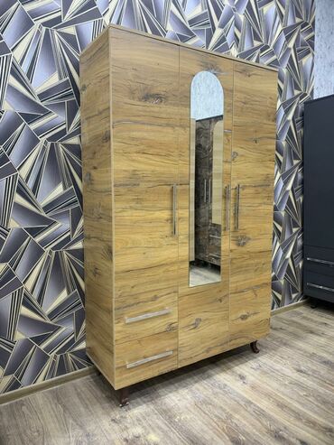 Dolablar: Yeni, Açılan, 3 qapılı Düz dolab, Qarderob, paltar dolabı — 8