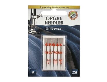 Швейные машины: Organ иглы Универсальные 5/70-90 блистер - для швейных машин