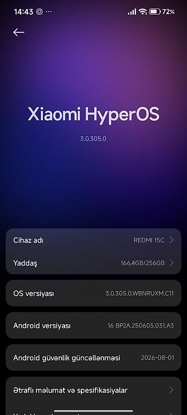 redmi note 14c: Redmi 256 GB, rəng - Qara, İki sim kartlı — 3