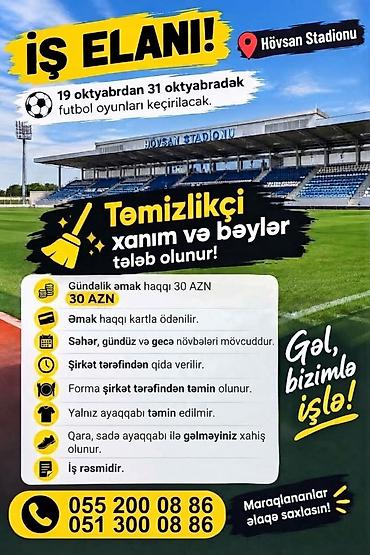 evde daye: Xadimə tələb olunur, İstənilən yaş, Təcrübəsiz, Növbəli qrafik, Gündəlik ödəniş — 1