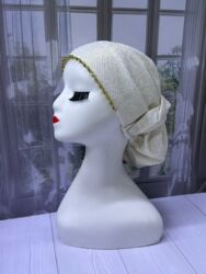 Платки: Платок, Осень-весна, С узорами, С бисером, Вязаная модель — 1