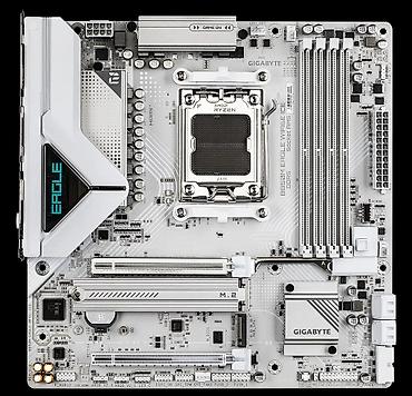 Материнская плата для ПК, Новый, Gigabyte, AM5, Micro-ATX