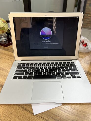 macbook air бишкек: Ноутбук, Apple, 8 ГБ ОЭТ, Intel Core i5, 13.3 ", Колдонулган, Жумуш, окуу үчүн, эс тутум SSD