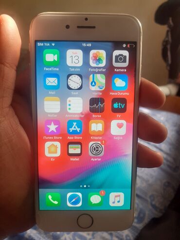 Apple iPhone: IPhone 6, 64 GB, Sarı, Barmaq izi