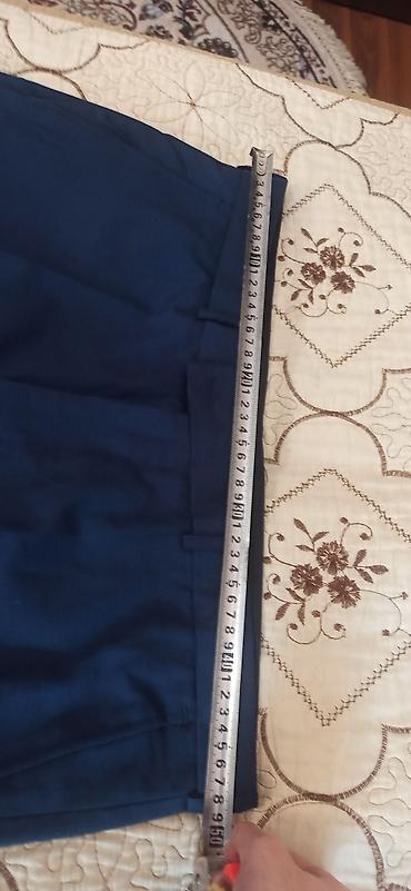 Kişi geyimləri: Şalvar kişi üçün tünd göy klasik. tezedi. 54 razmer. materialı çox — 3