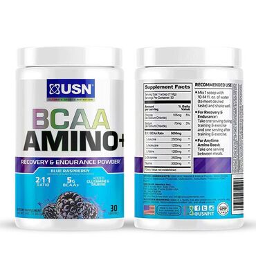 amino qiymeti: "USN BCAA Amino+ Blue Raspberry, idman təcrübənizə qüvvət və
