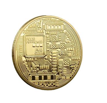 Монеты: Коллекционная сувенирная монета Bitcoin (BTC) - Дизайн: рельефный — 50