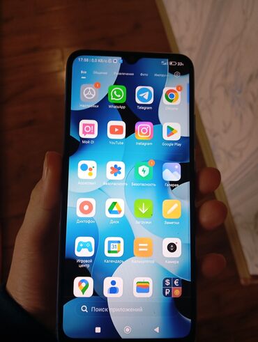маленькие: Xiaomi, Redmi 10C, Новый, 128 ГБ, цвет - Голубой, 2 SIM