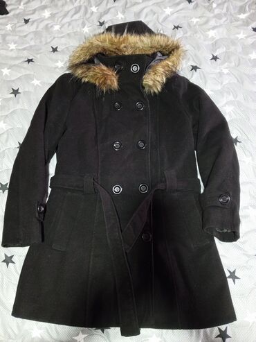 ženski kaputi zara: M (EU 38), With lining, Faux fur, color - Black