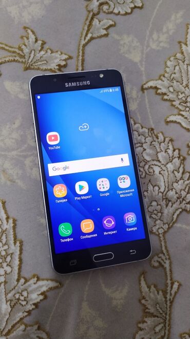 5000 телефон: Samsung Galaxy J5 2016, Б/у, 16 ГБ, цвет - Синий, 2 SIM