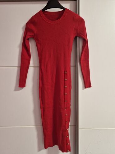 svecane haljine balasevic: S (EU 36), M (EU 38), color - Red, Evening, Long sleeves