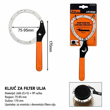 KMT Srednji ključ za filter 2385788 Praktičan alat za montažu i