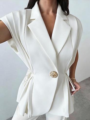 Sakoi: ✅Ženski bezrukavni sako – elegantan i moderno krojen prsluk-sako — 8