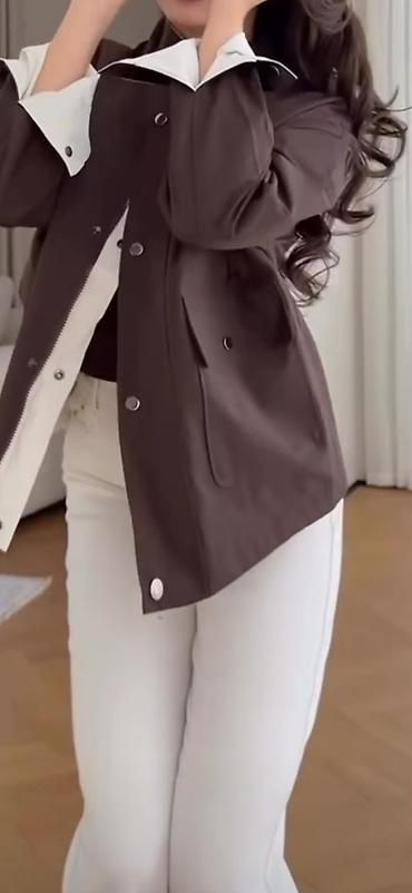 сен лоран: Женская куртка-рубашка Saint Laurent - Модель оверсайз с прямым кроем — 1