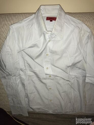 Košulje: Košulja Na duge rukave, S (EU 48), M (EU 50), L (EU 52), Boss, bоја - Siva, Pamuk — 10