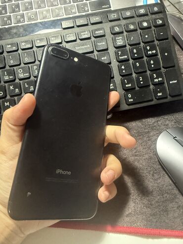 запчасти iphone: IPhone 7 Plus, Б/у, 128 ГБ, Черный, 100 %