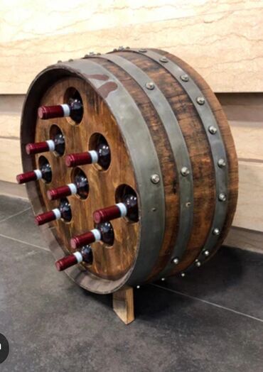 Mebellərin yığılması: Dekorativ yumru dolab-çəllək, sifarişlə hazırlanması. Restoran bar — 7