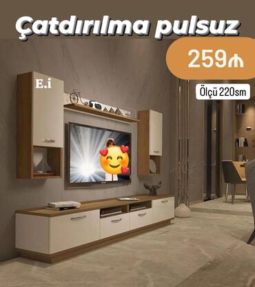 televizor altligi divarda: Çatdırılma pulsuz