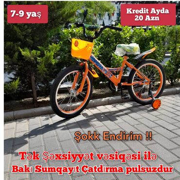 velosiped satışı: 💥KREDIT ❗Velosibet velosiped velosipet kredit uşaq velosipedi uşaq