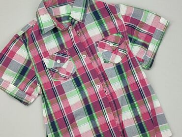koszula z bufkami: Koszula 10 lat, stan - Dobry, wzór - Kratka, kolor - Kolorowy