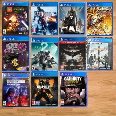 PlayStation 4 konsolları üçün nəzərdə tutulmuş müxtəlif video oyun