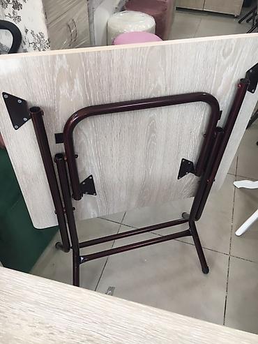 Masalar: Qatlana bilən kvadrat masa - Üst səth: Açıq ağac naxışlı laminat — 6
