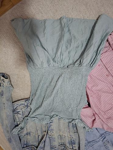 Kompleti: Denim komplet: haljina + jakna - Haljina od svetloplavog teksasa — 7