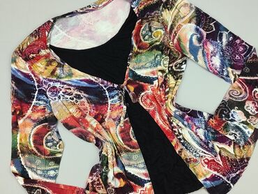 czarne obcisła bluzki z długim rękawem: Women's blouse, size L (EU 40)