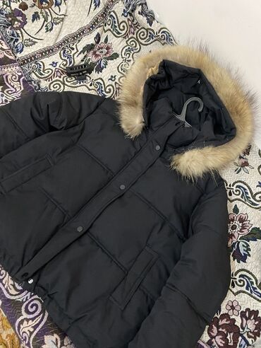 куртки зима: Пуховик, Короткая модель, С мехом