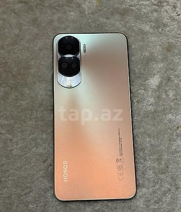 honor x5b plus: Honor 90 Lite, 256 GB, rəng - Qızılı, Face ID — 3