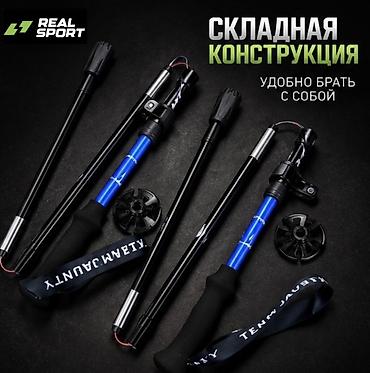 Спорт и отдых: Скандинавские палки для ходьбы REAL SPORT (TEAM JAUNTY) - Складная — 2