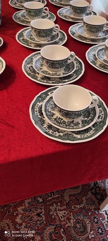 Çay dəsti, rəng - Yaşıl, Farfor, Villeroy & Boch, Almaniya