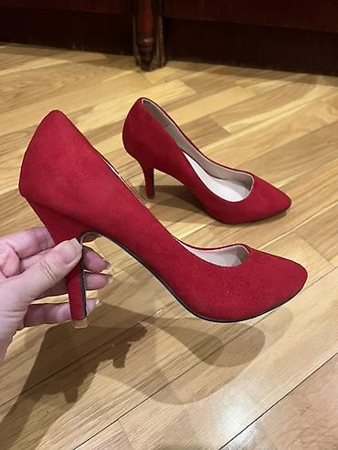 Qırmızı qadın qənbər burunlu tufli - Ölçü: 37 - Model: klassik “pump” lalafo.az -da Qırmızı qadın qənbər burunlu tufli - Ölçü: 37 - Model: klassik “pump”