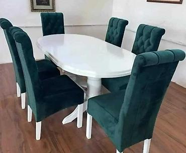 lounge dvosed: Ovalni sto: 140x90+40 Boja: Bela Vrsta drveta: Tabla- Medijapan — 1
