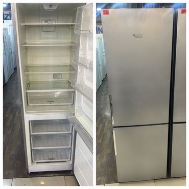 Мясорубки: Б/у 2 двери Hotpoint Ariston Холодильник Продажа, цвет - Серый