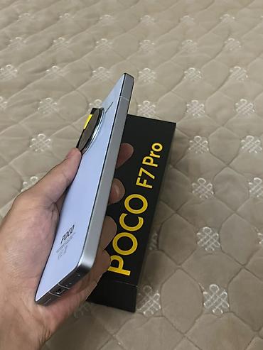 смартфон poco f7 pro: Poco F7 Pro, Б/у, 512 ГБ, цвет - Голубой, 1 SIM, 2 SIM — 4